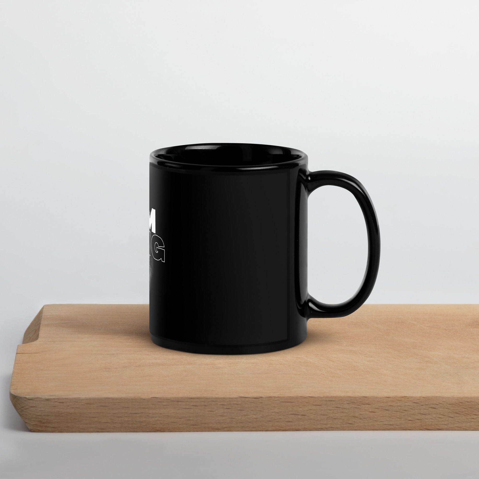 I Am King Black Mug