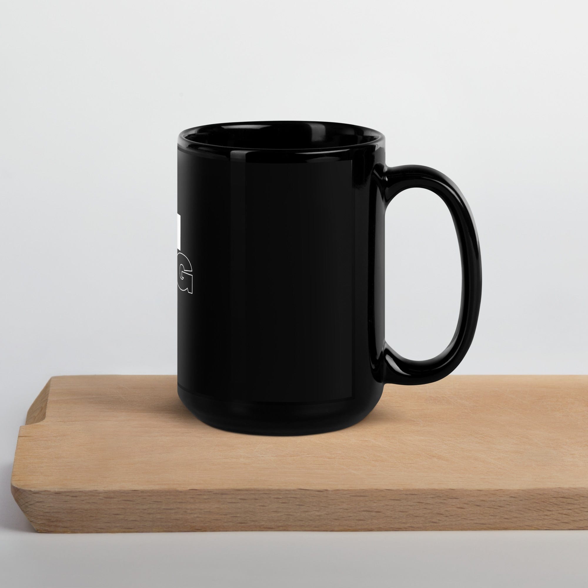 I Am King Black Mug
