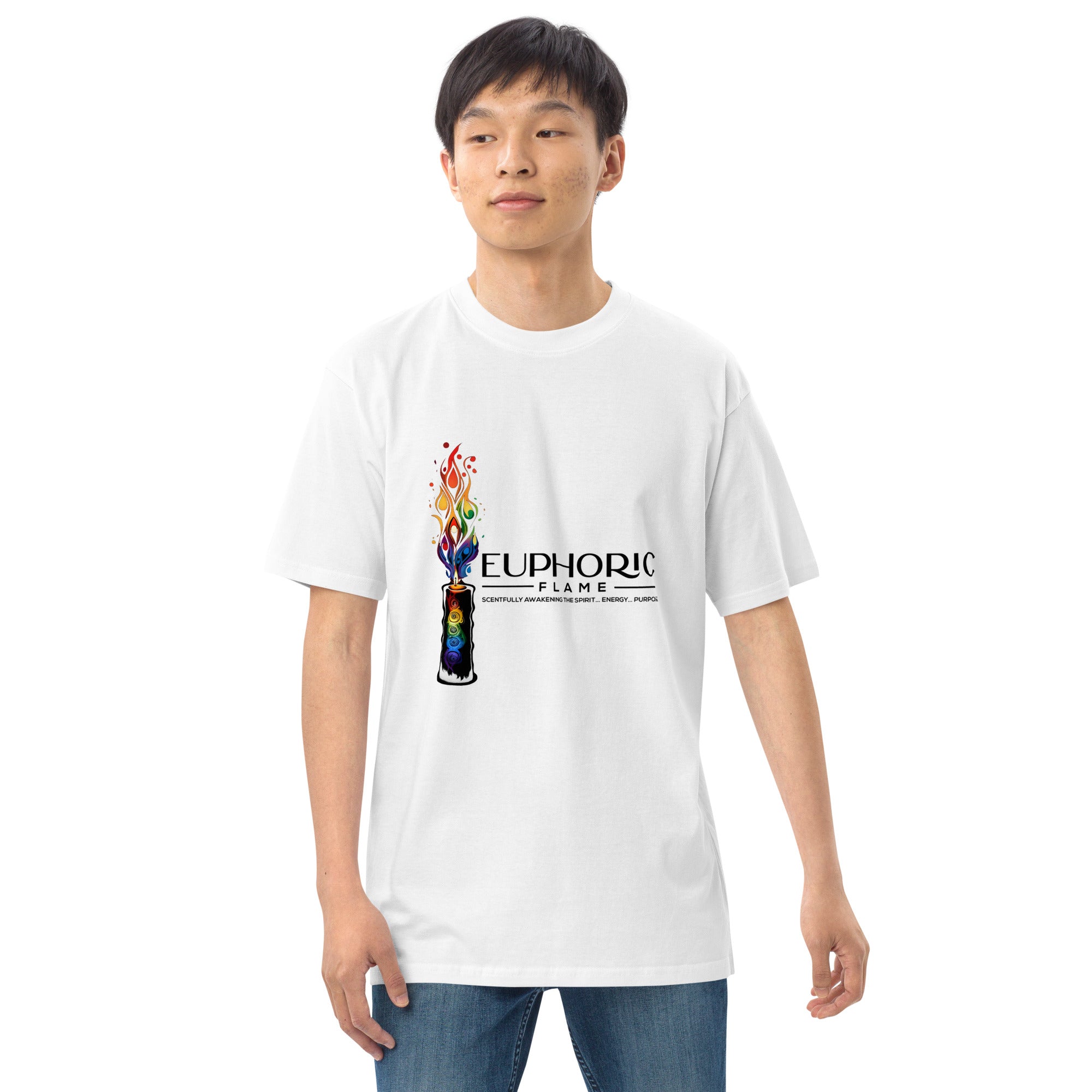 Euphoric Flame Men’s premium heavyweight tee