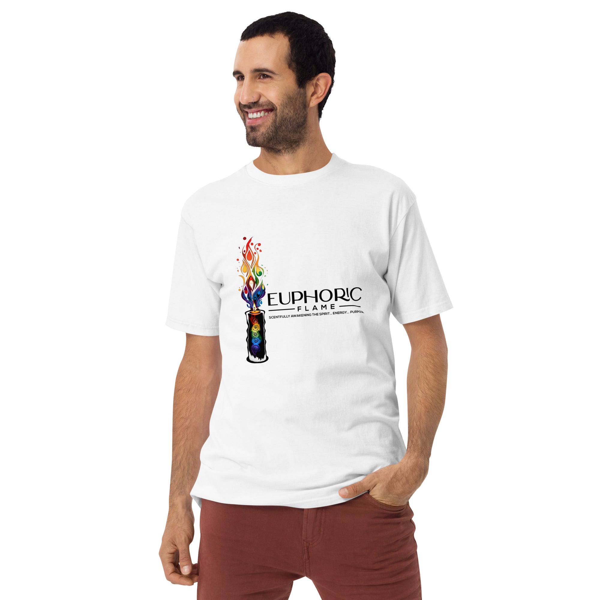 Euphoric Flame Men’s premium heavyweight tee